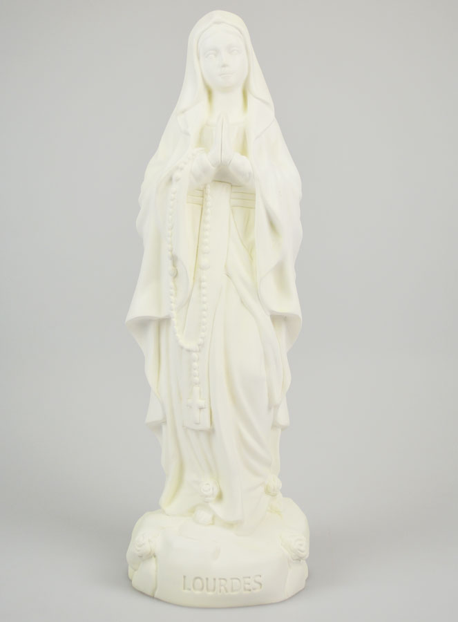 Estatua de Nuestra Señora de Lourdes en resina fosforescente - 30 cm (pic 1)