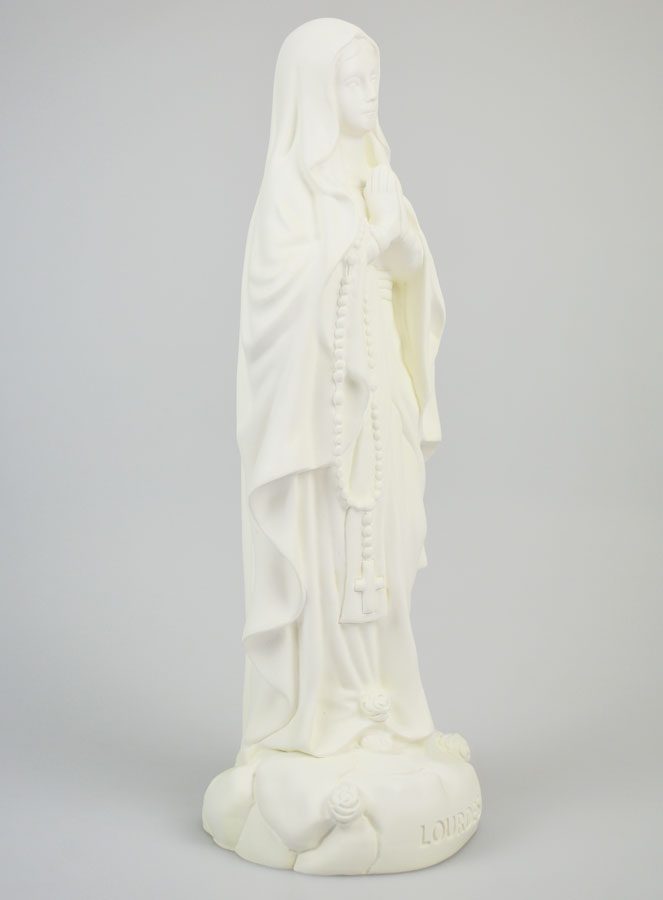Estatua de Nuestra Señora de Lourdes en resina fosforescente - 30 cm (pic 3)