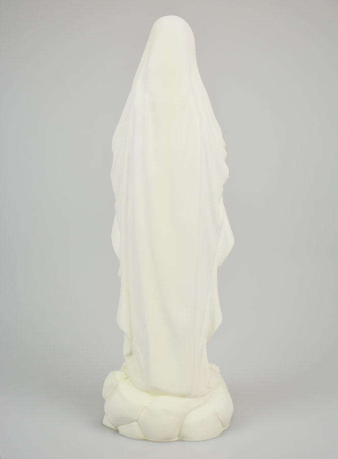Estatua de Nuestra Señora de Lourdes en resina fosforescente - 30 cm (pic 4)