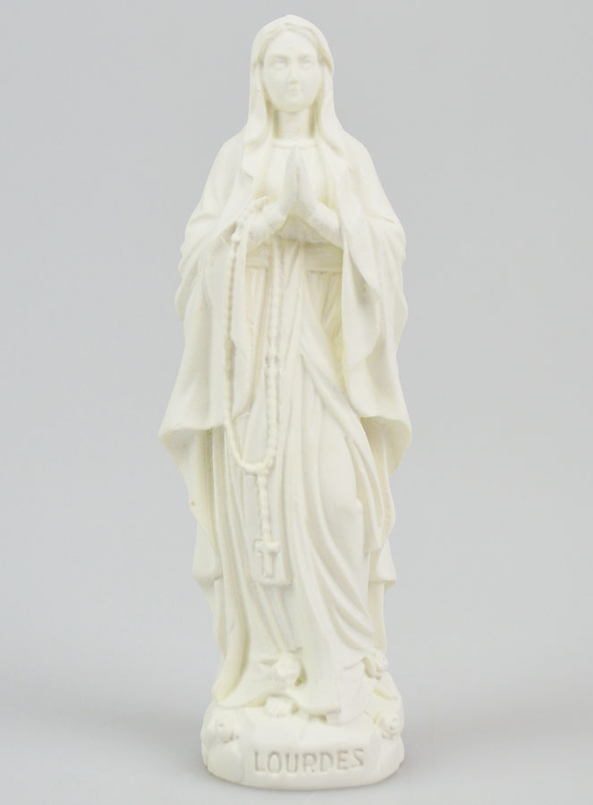 Estatua de Nuestra Señora de Lourdes en resina fosforescente - 12 cm (pic 1)
