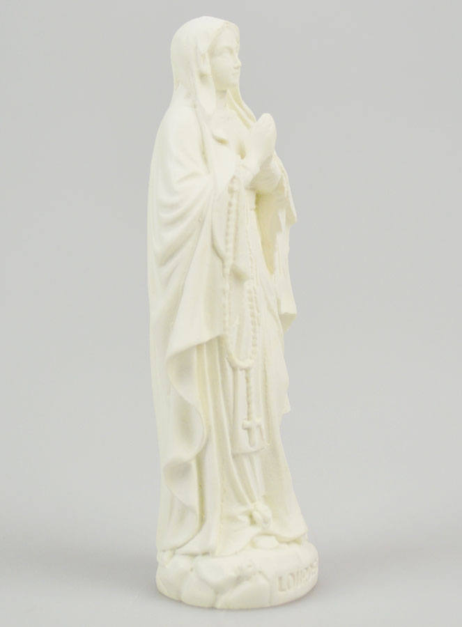 Estatua de Nuestra Señora de Lourdes en resina fosforescente - 12 cm (pic 3)