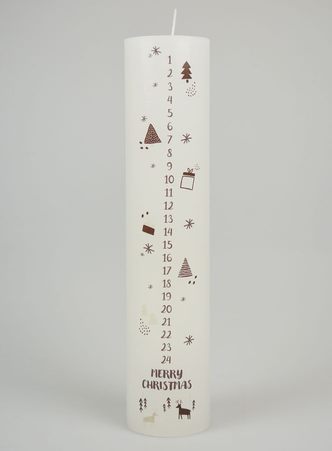 Vela de Adviento de estilo escandinavo - 25 cm (pic 1)