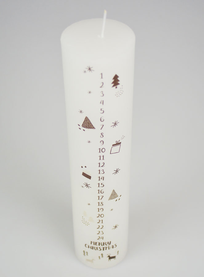 Vela de Adviento de estilo escandinavo - 25 cm (pic 2)