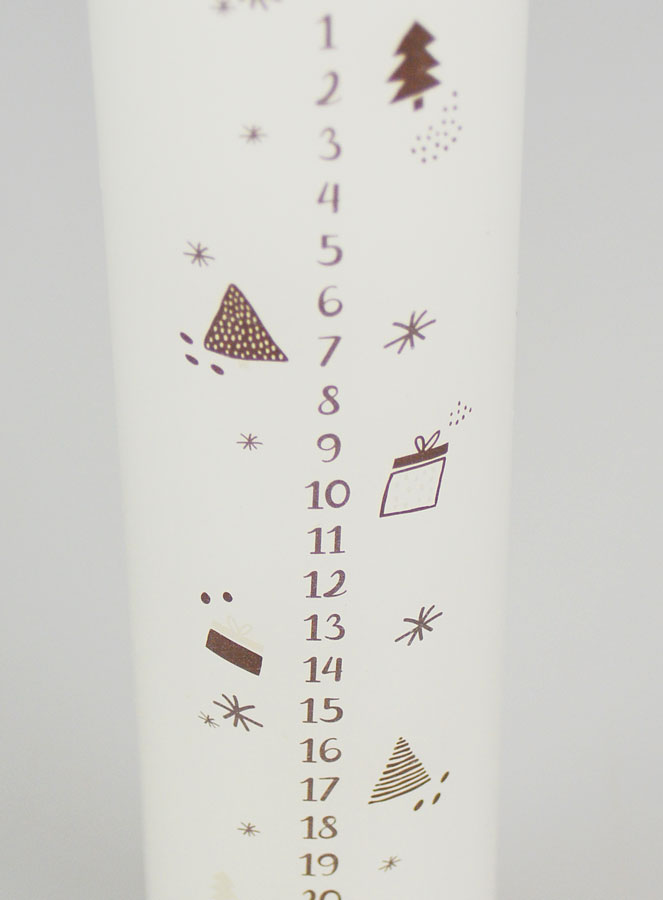 Vela de Adviento de estilo escandinavo - 25 cm (pic 4)