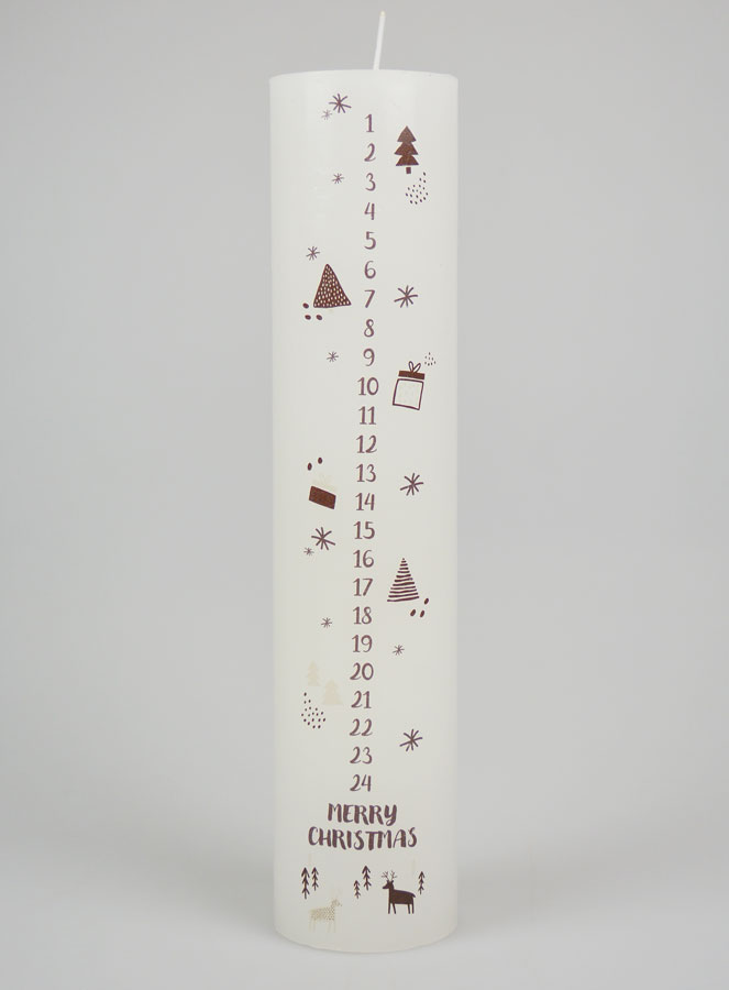 Vela de Adviento Decorativa de Estilo Escandinavo - 25 cm (pic 1)