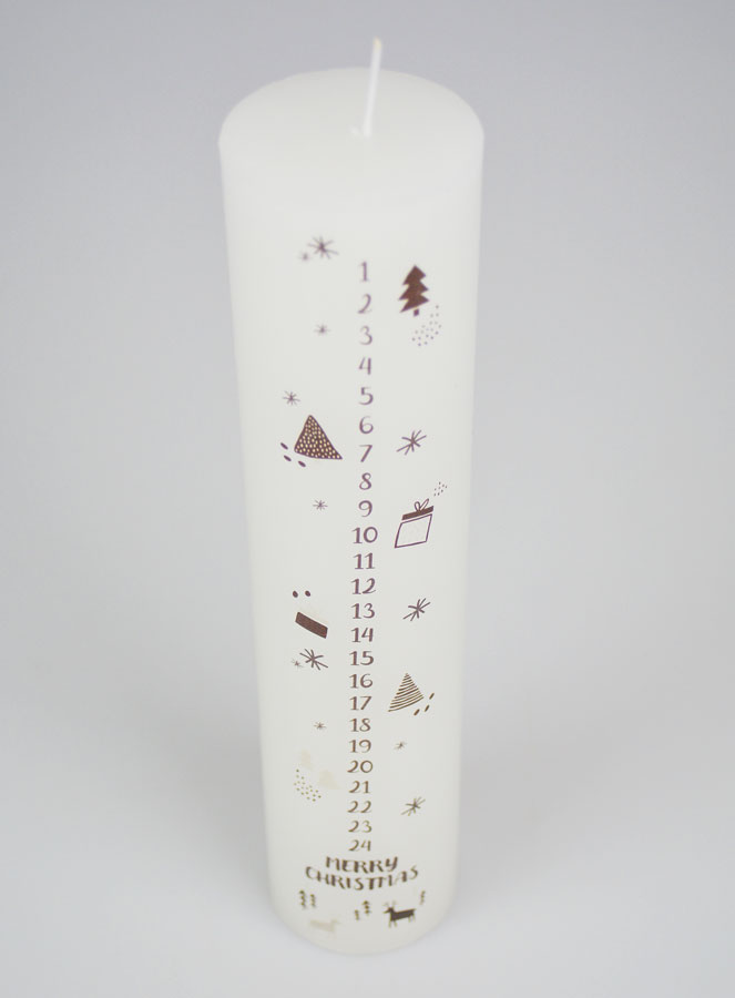 Vela de Adviento Decorativa de Estilo Escandinavo - 25 cm (pic 2)