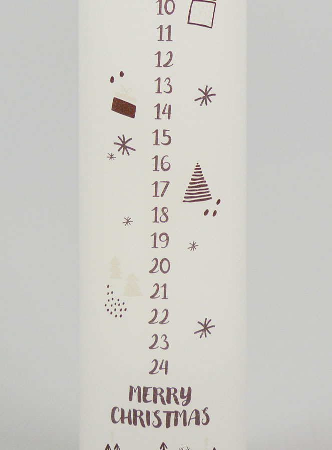 Vela de Adviento Decorativa de Estilo Escandinavo - 25 cm (pic 3)