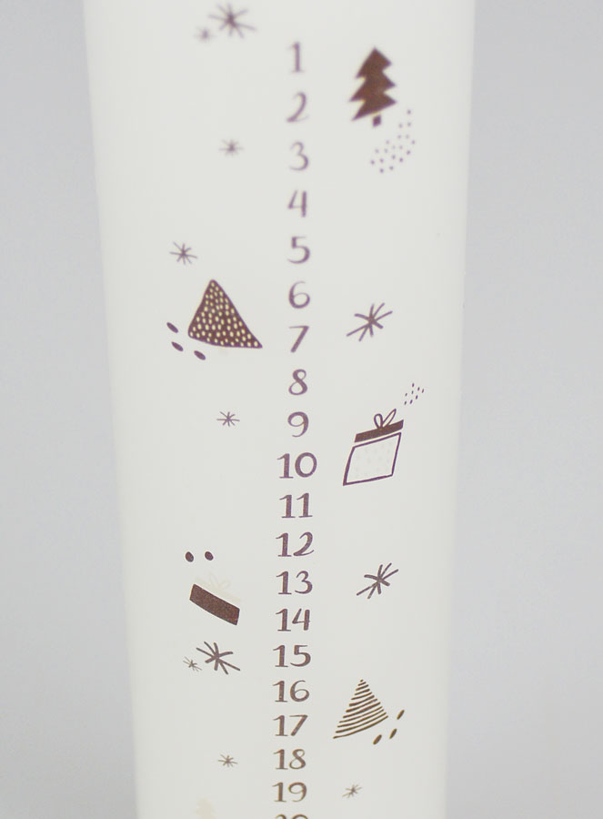 Vela de Adviento Decorativa de Estilo Escandinavo - 25 cm (pic 4)