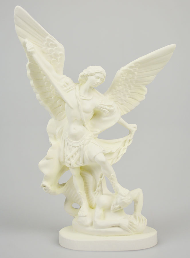 Estatua de San Miguel Arcángel en resina fosforescente - 20 cm (pic 1)
