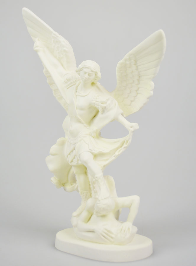 Estatua de San Miguel Arcángel en resina fosforescente - 20 cm (pic 2)