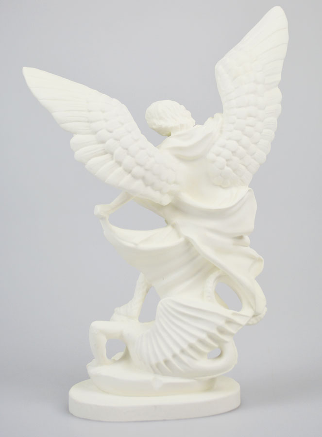 Estatua de San Miguel Arcángel en resina fosforescente - 20 cm (pic 4)
