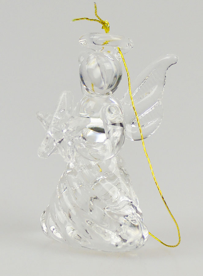 Ángel navideño colgante de cristal - 4cm (pic 1)