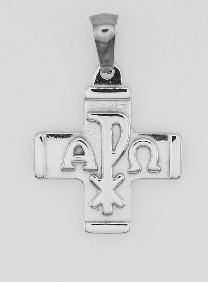 Colgante de Cruz Crismal - Paz, Alfa y Omega (pic 1)