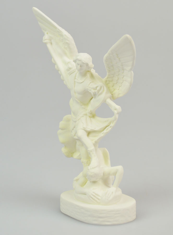 Estatua de San Miguel Arcángel en resina fosforescente - 12 cm (pic 2)