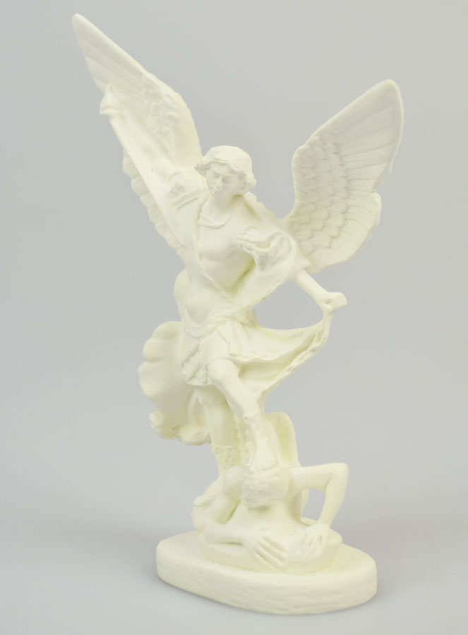 Estatua de San Miguel Arcángel en resina fosforescente - 15 cm (pic 2)