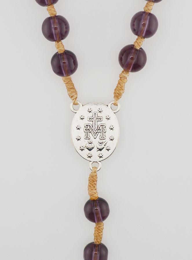 Rosario de la Medalla Milagrosa - Cristal Amatista (pic 4)
