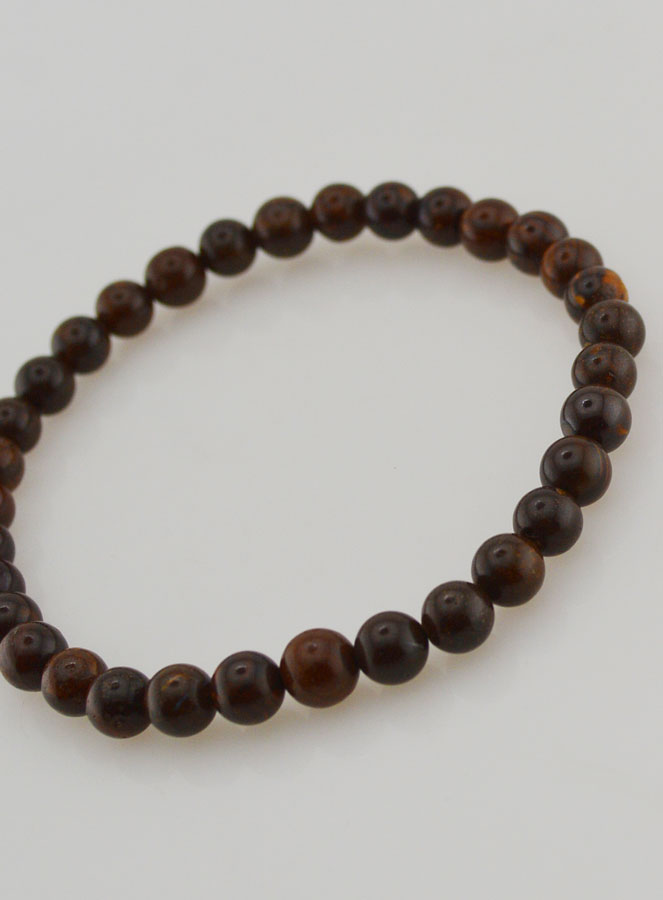 Pulsera en Piedra Natural de roca de Opalo - 6 mm (pic 4)