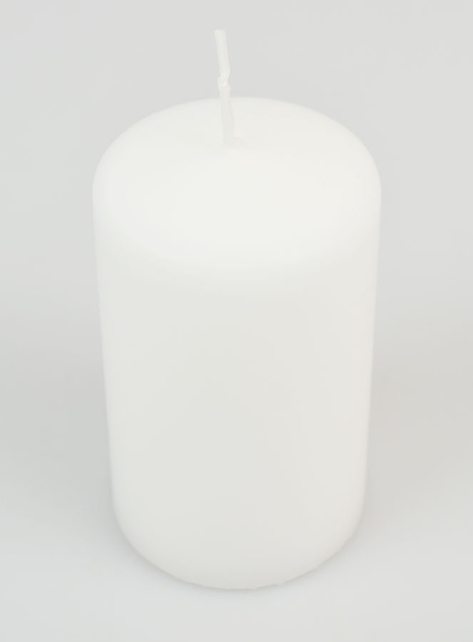 Vela decorativa de mesa de 10 x 6 cm - Blanca (pic 2)