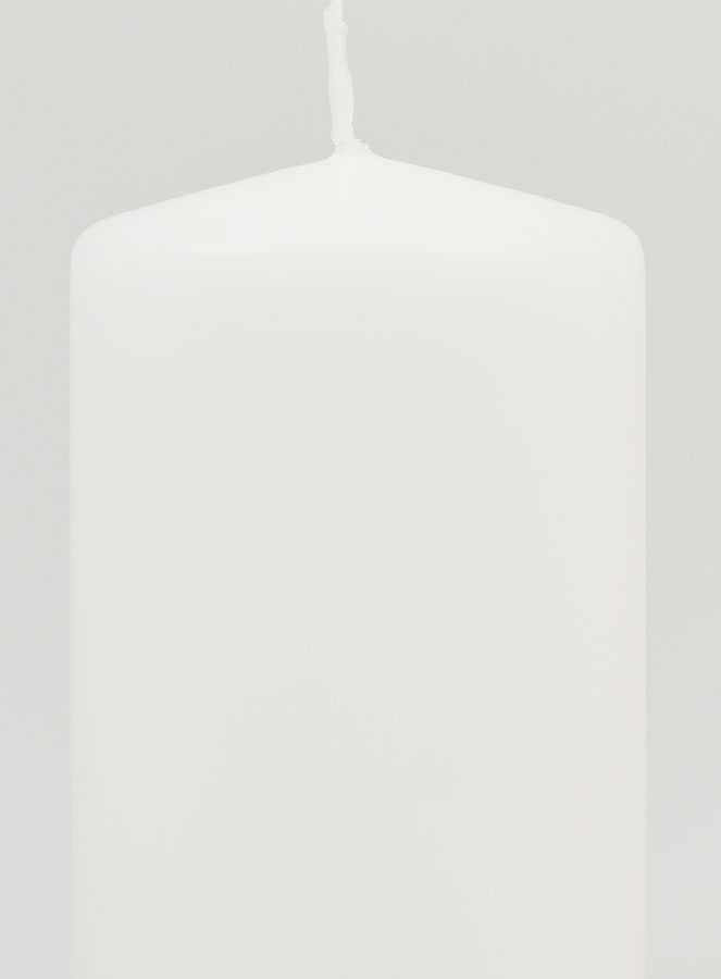 Vela decorativa de mesa de 10 x 6 cm - Blanca (pic 3)