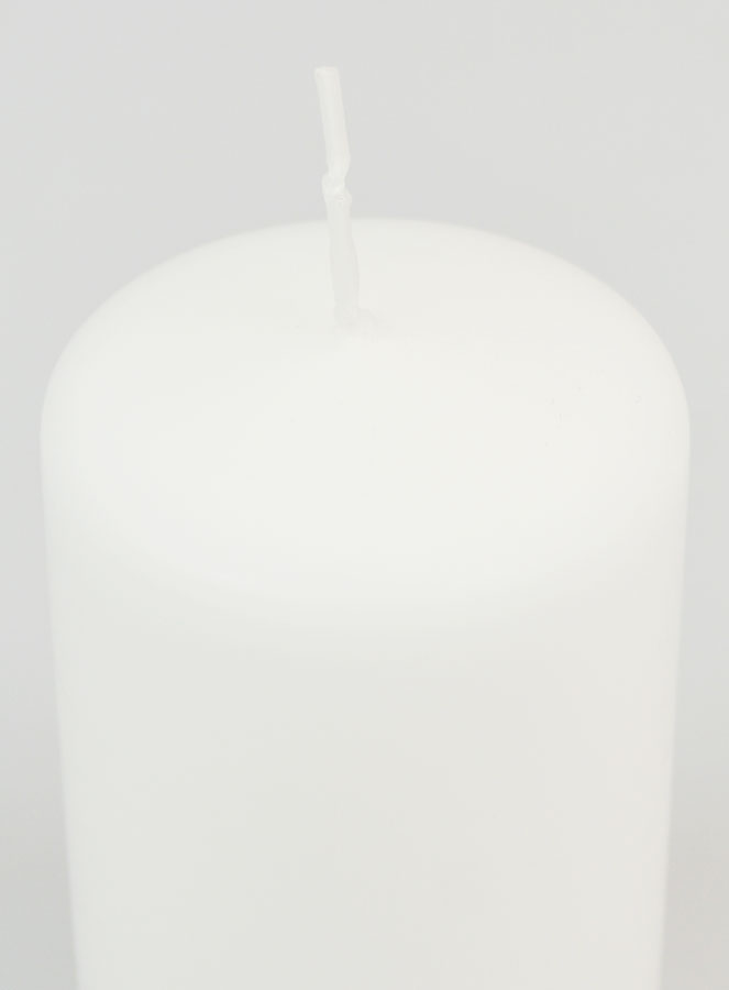 Vela decorativa de mesa de 10 x 6 cm - Blanca (pic 4)