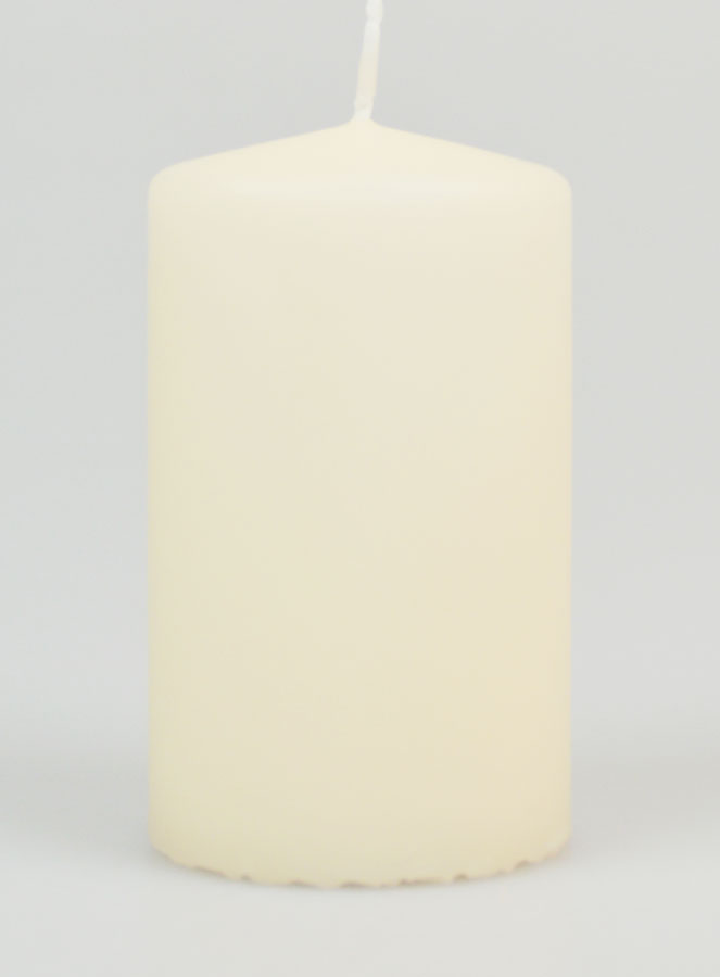 Vela decorativa de mesa de 10 x 6 cm - Marfil (pic 1)