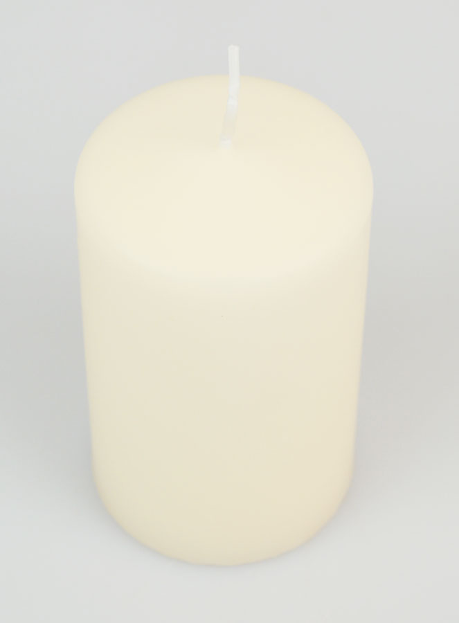 Vela decorativa de mesa de 10 x 6 cm - Marfil (pic 2)