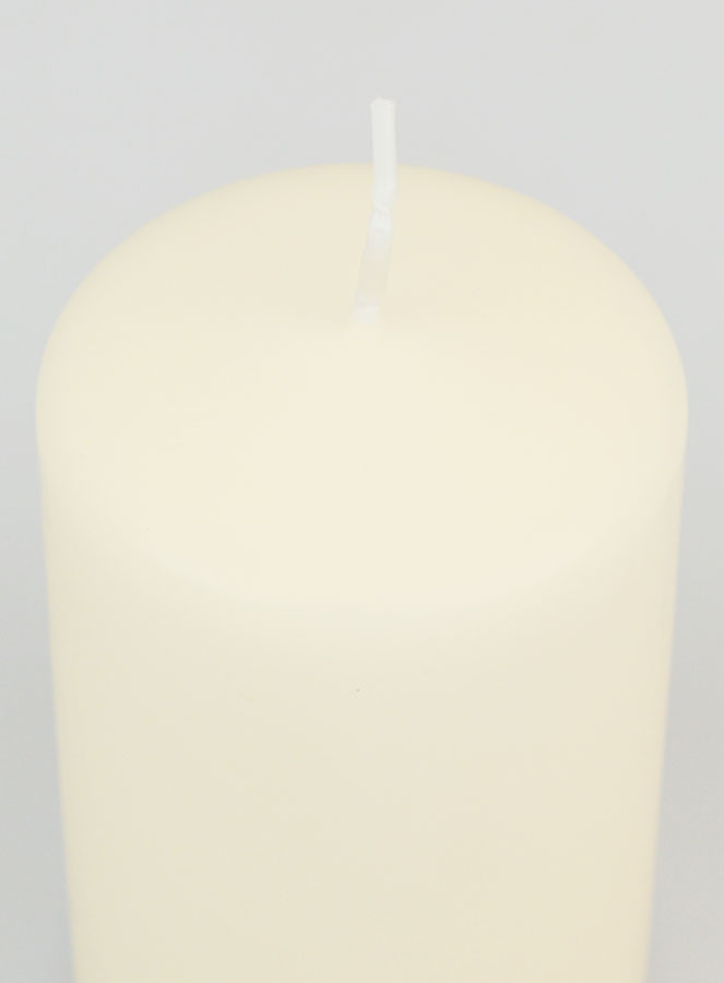 Vela decorativa de mesa de 10 x 6 cm - Marfil (pic 4)