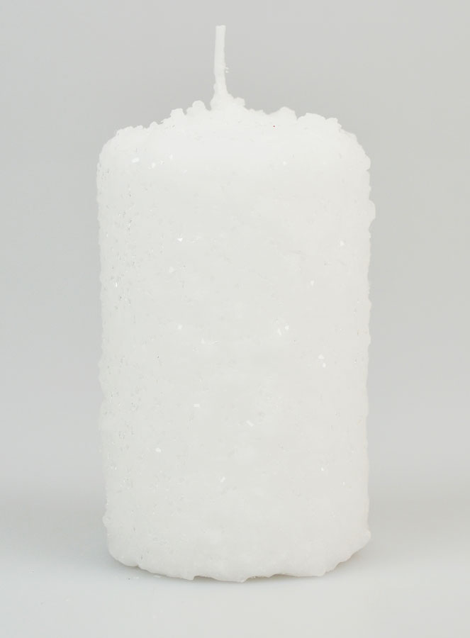 Vela navideña con decoración de Cristales de Nieve (pic 1)