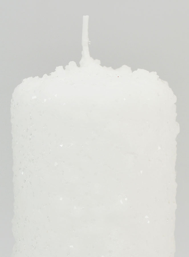 Vela navideña con decoración de Cristales de Nieve (pic 3)