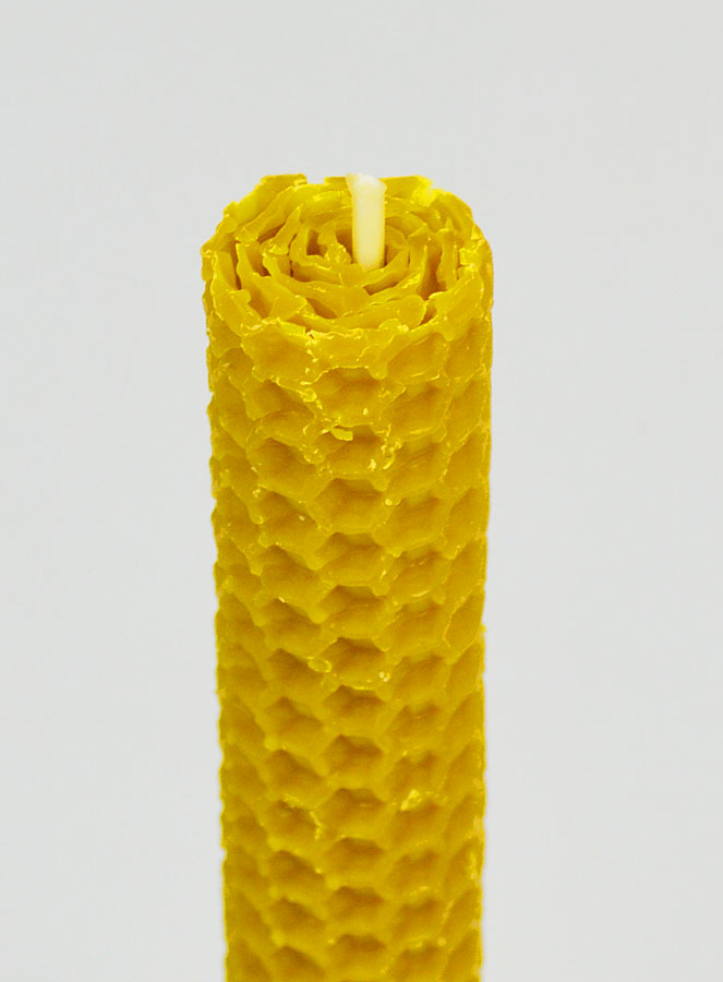 Vela de cera de abeja 100 % natural - 15 cm (pic 4)