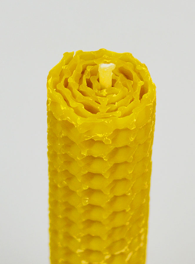 Vela de cera de abeja 100 % natural - 10 cm (pic 4)