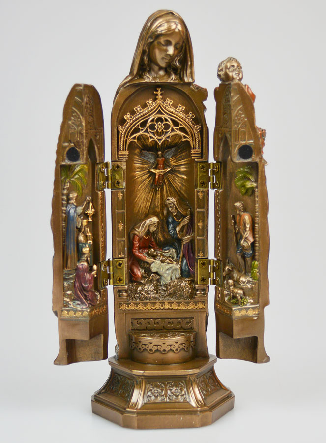 Tríptico de la Virgen y el Nacimiento - 20 cm (pic 1)