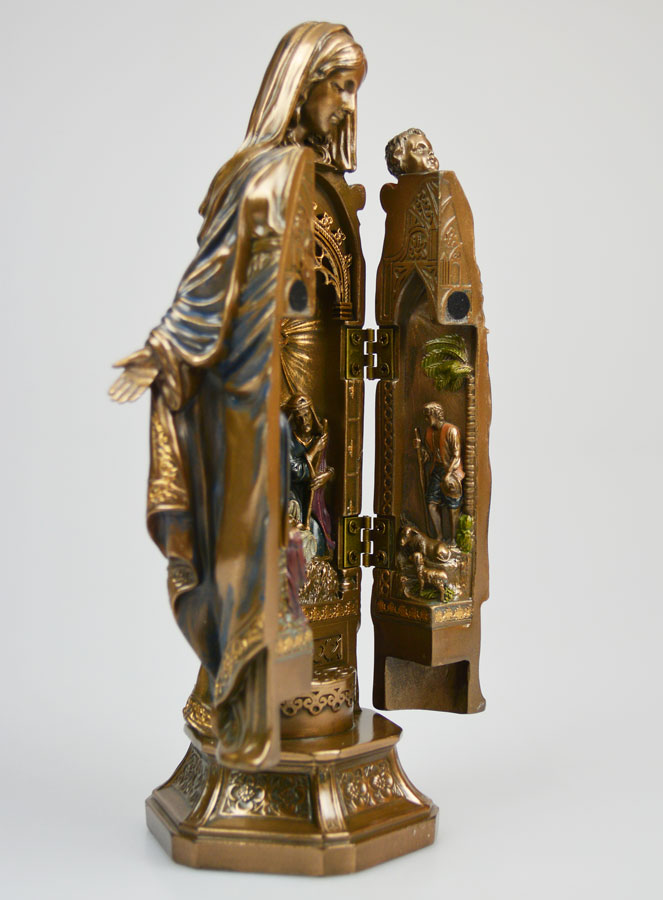 Tríptico de la Virgen y el Nacimiento - 20 cm (pic 3)