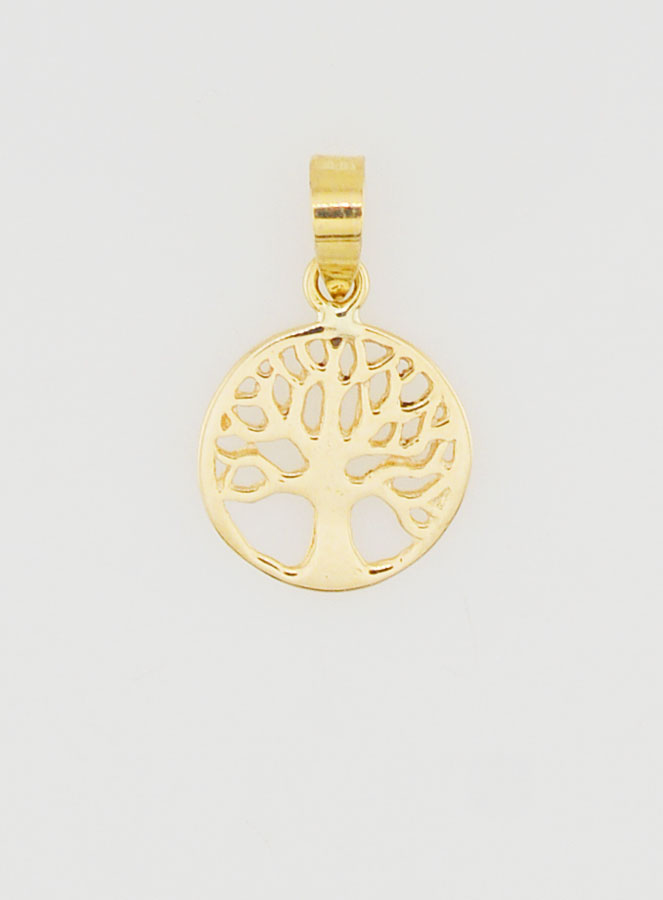 Medalla del Árbol de la Vida de oro de 10 mm (pic 1)