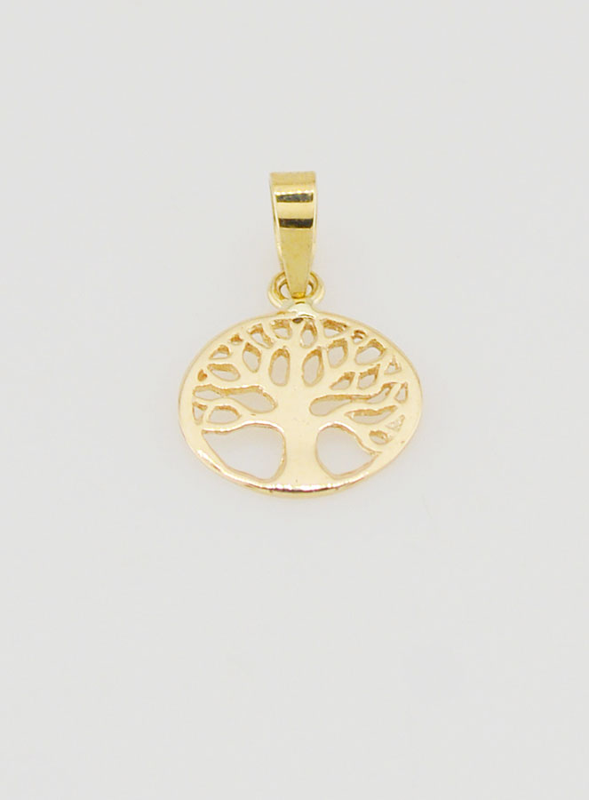 Medalla del Árbol de la Vida de oro de 10 mm (pic 2)