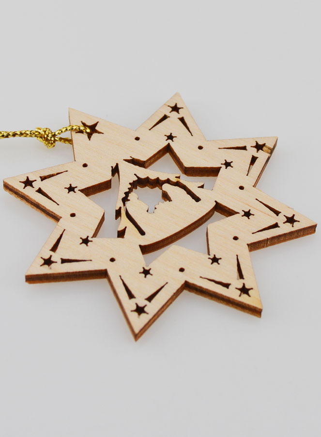 Adorno navideño de la Natividad - Estrella (pic 4)