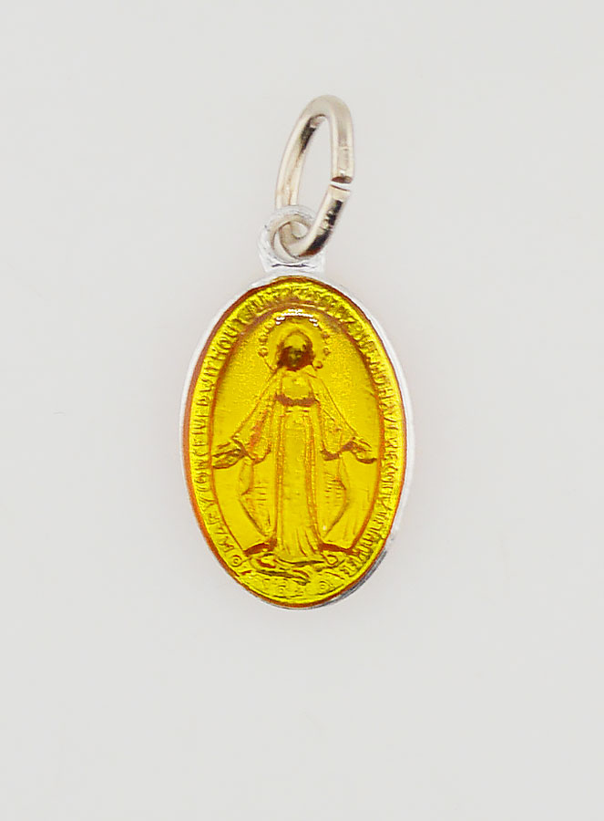 Medalla Milagrosa Naranja - 14 mm (pic 3)