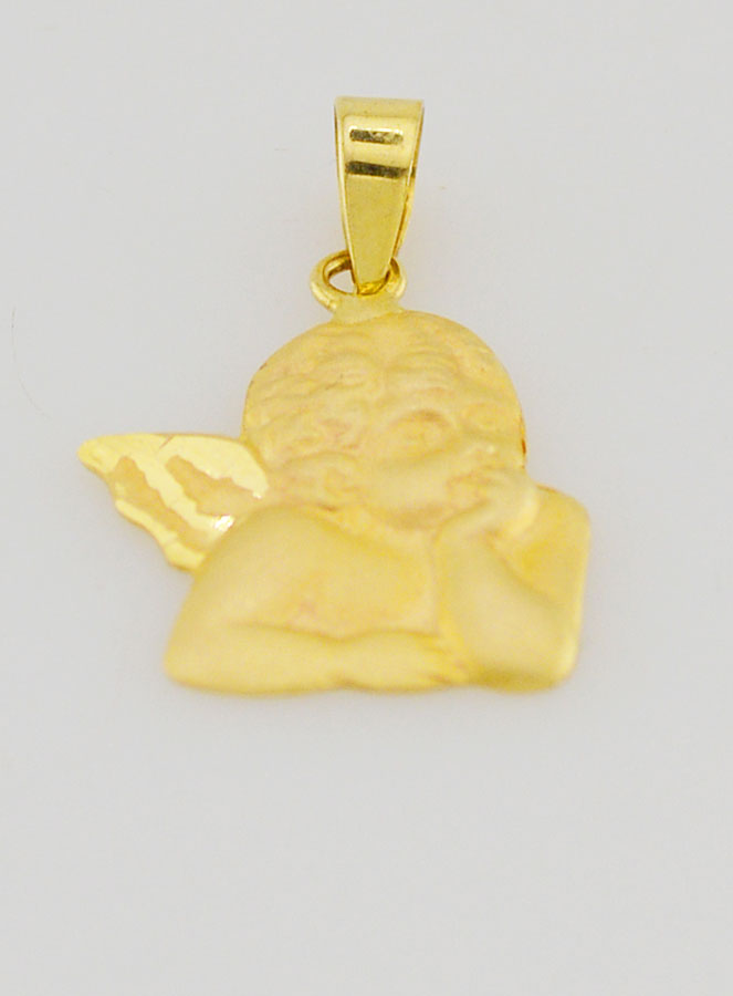 Medalla del Ángel de la Guarda en oro de 375/1000 - 14 mm (pic 2)