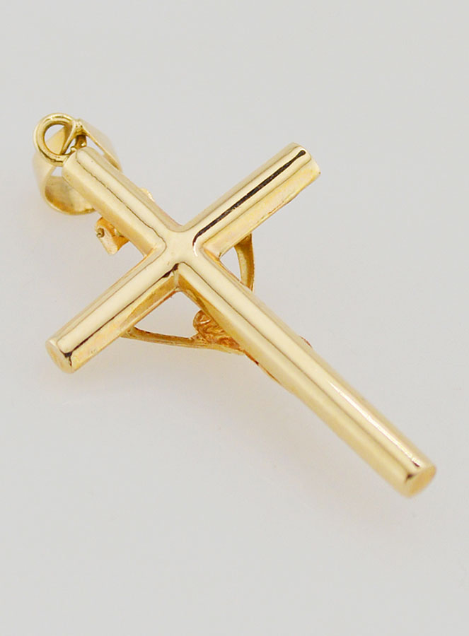 Colgante de Cruz de Cristo en Oro de 9 quilates - 25 mm (pic 4)