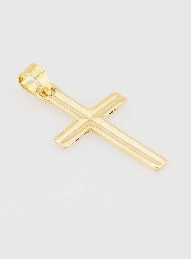 Colgante de cruz de 23 mm - Oro de 9 quilates (pic 3)