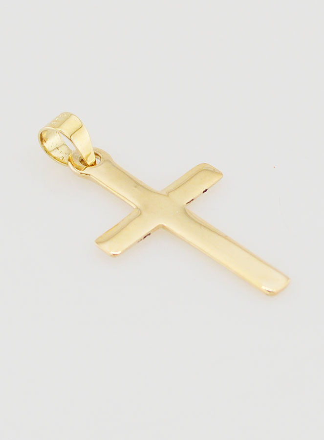 Colgante de cruz de 23 mm - Oro de 9 quilates (pic 4)