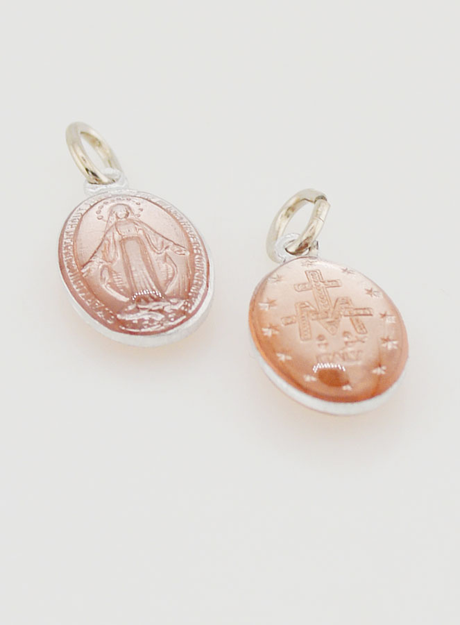 Medalla Milagrosa Rosa - 14 mm (pic 2)