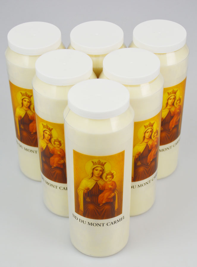 6 velas de novena a Nuestra Señora del Monte Carmelo (pic 2)