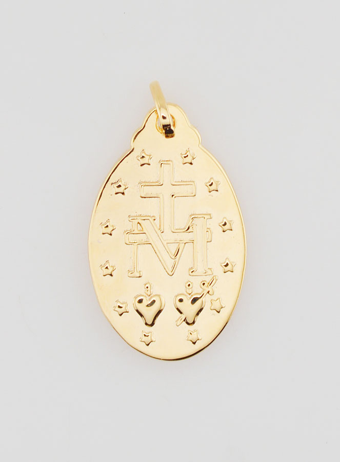 Medalla Milagrosa con Baño de Oro - 25 mm (pic 4)