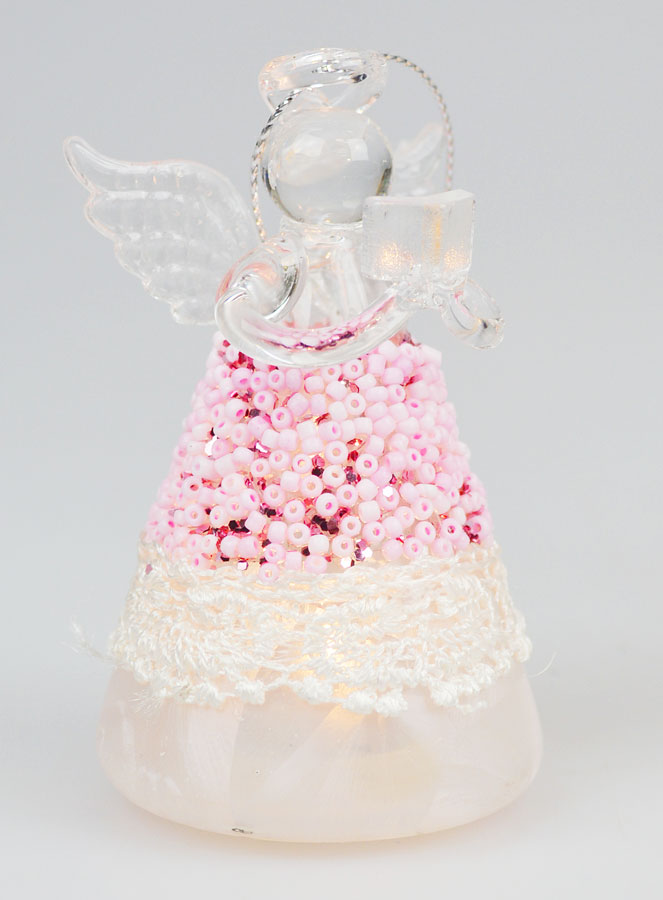 Lote de 6 Ángeles de Navidad Luminosos - 8 cm (pic 3)