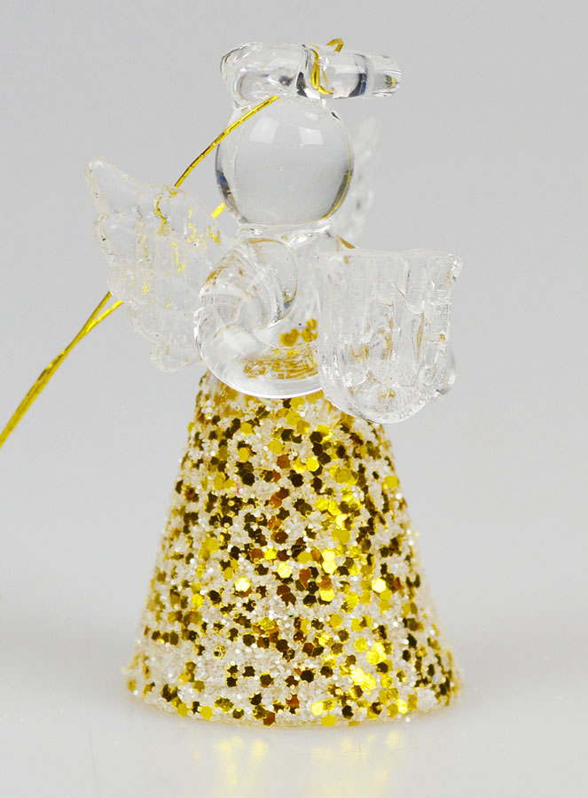 Juego de 6 ángeles navideños colgantes - 4,5 cm (pic 3)