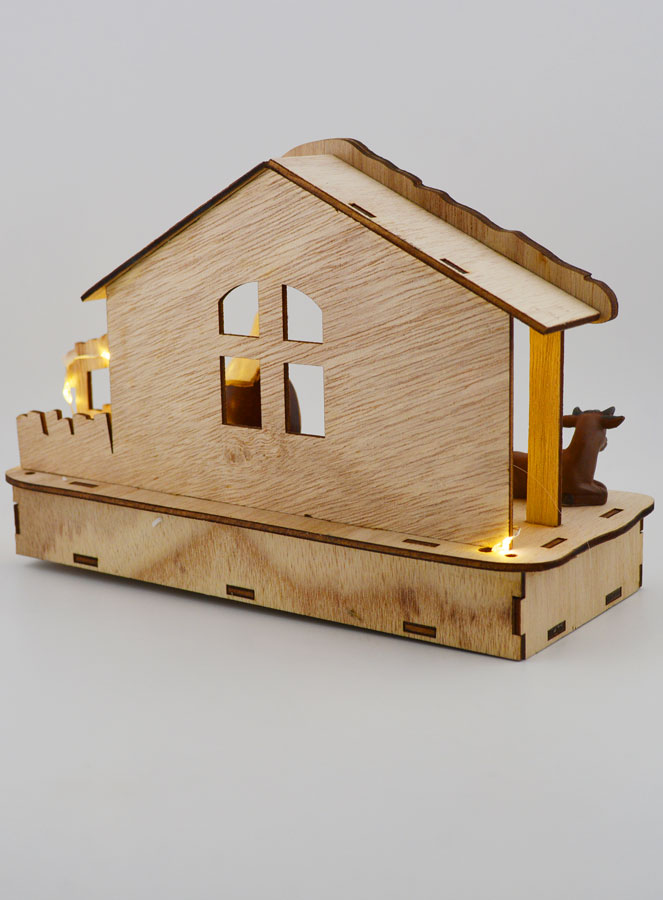 Nacimiento de Navidad luminoso Natividad - 20 cm (pic 4)