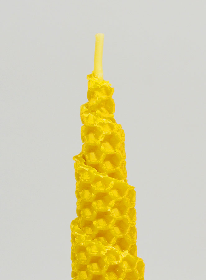 Vela cónica de cera de abeja 100% natural - 15 cm (pic 3)