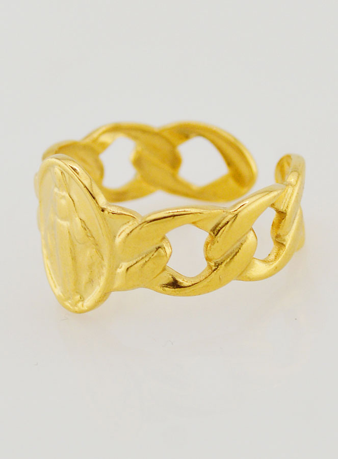 Anillo religioso de la Virgen Milagrosa - Ajustable (pic 2)