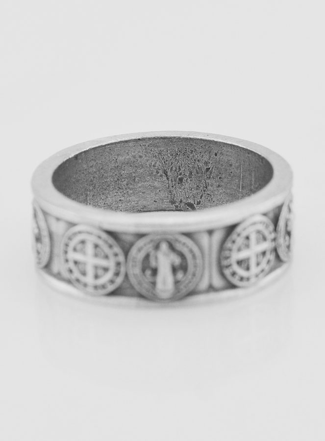Anillo religioso de San Benito - Talla 65 (pic 4)